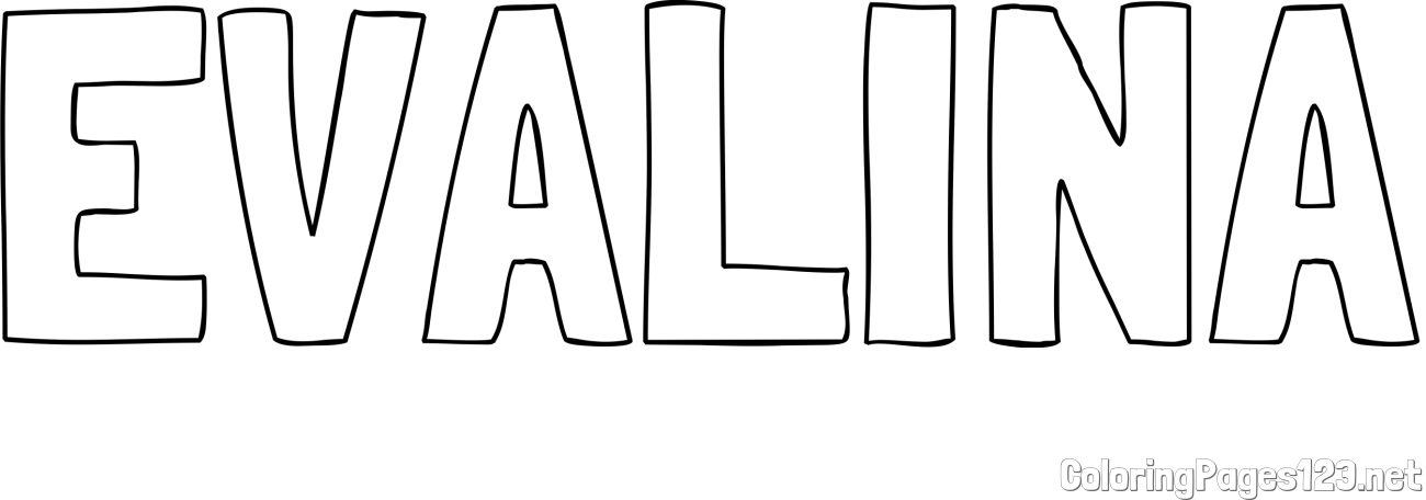 EVALINA Coloring Page