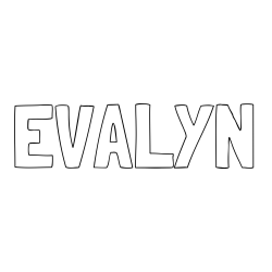 Online Created Coloring Page - EVALYN Coloring Page
