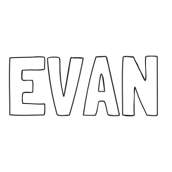 Online Created Coloring Page - EVAN Coloring Page