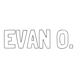 Online Created Coloring Page - EVAN O. Coloring Page