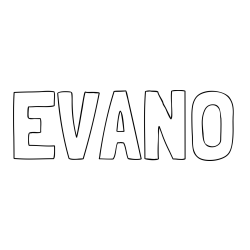 Online Created Coloring Page - EVANO Coloring Page