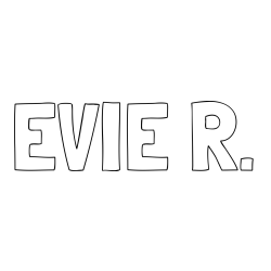 Online Created Coloring Page - EVIE R. Coloring Page