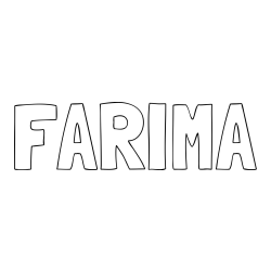 Online Created Coloring Page - FARIMA Coloring Page