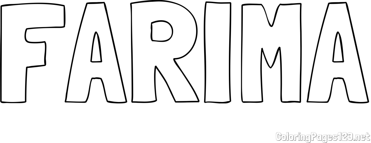 FARIMA Coloring Page