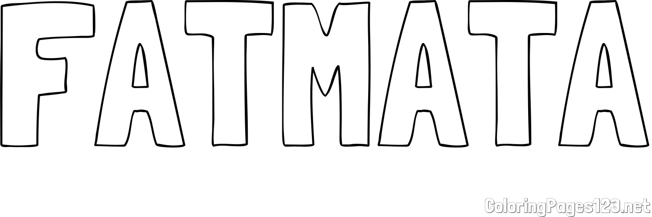 FATMATA Coloring Page