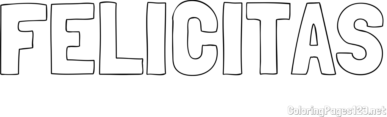 FELICITAS Coloring Page