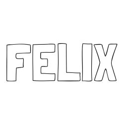 Online Created Coloring Page - FELIX Coloring Page