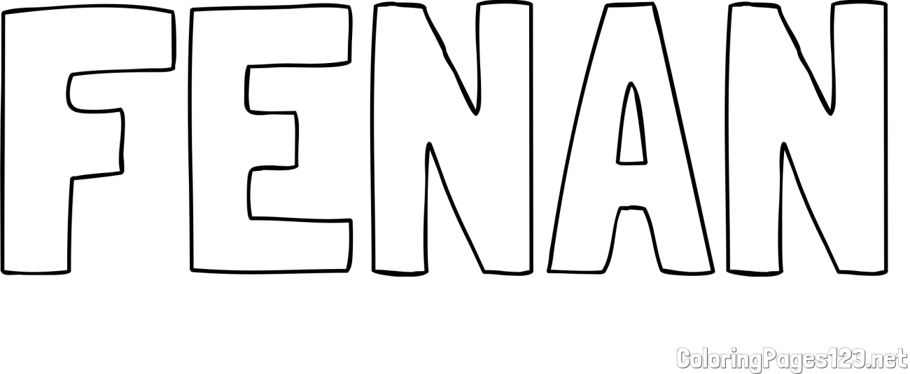 FENAN Coloring Page