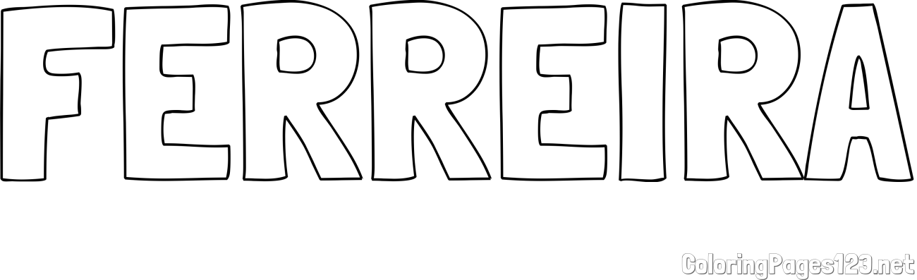 FERREIRA Coloring Page