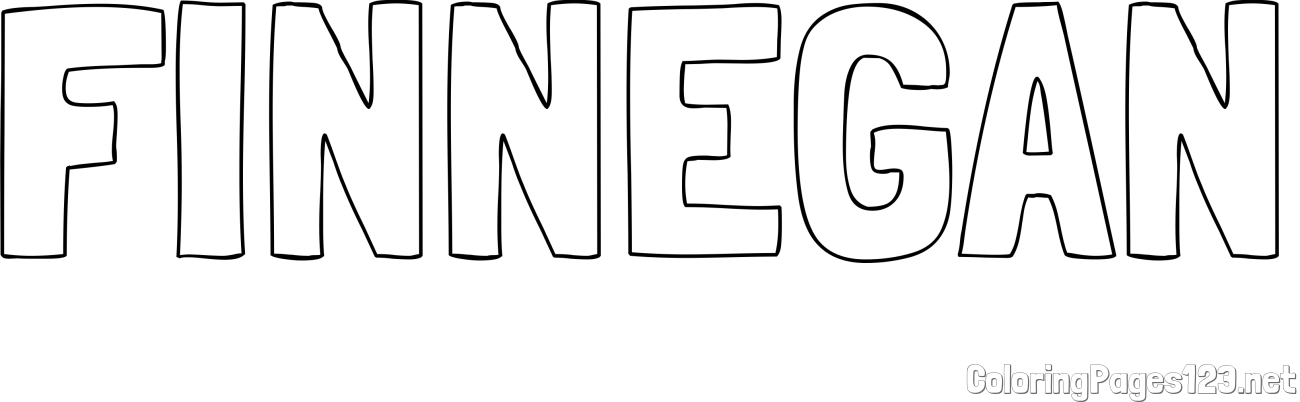 FINNEGAN Coloring Page
