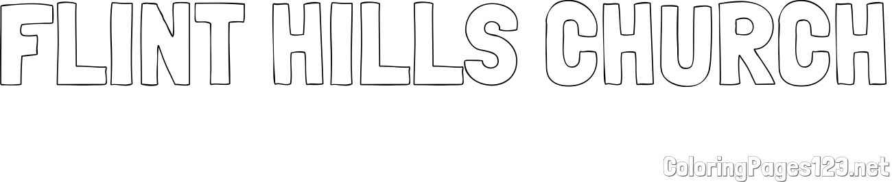 FLINT HILLS CHURCH Coloring Page