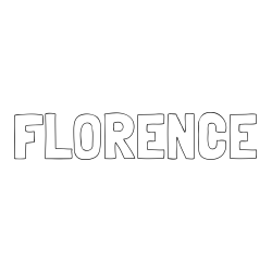 Online Created Coloring Page - FLORENCE Coloring Page