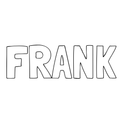 Online Created Coloring Page - FRANK Coloring Page