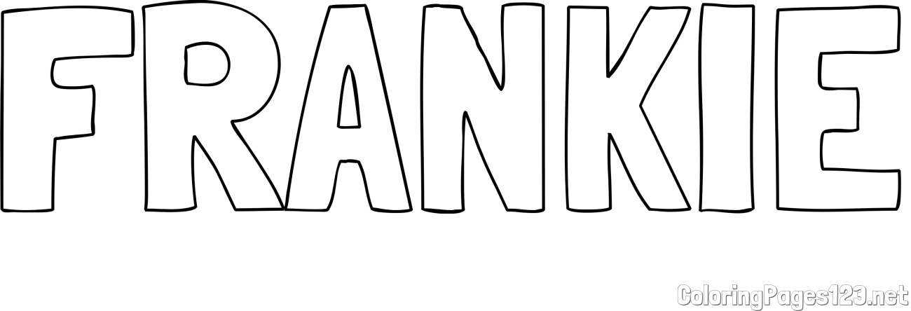 FRANKIE Coloring Page