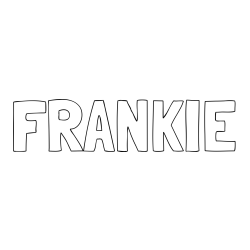 Online Created Coloring Page - FRANKIE Coloring Page