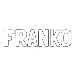 Online Created Coloring Page - FRANKO Coloring Page