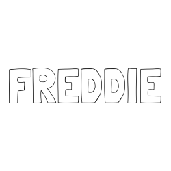 Online Created Coloring Page - FREDDIE Coloring Page