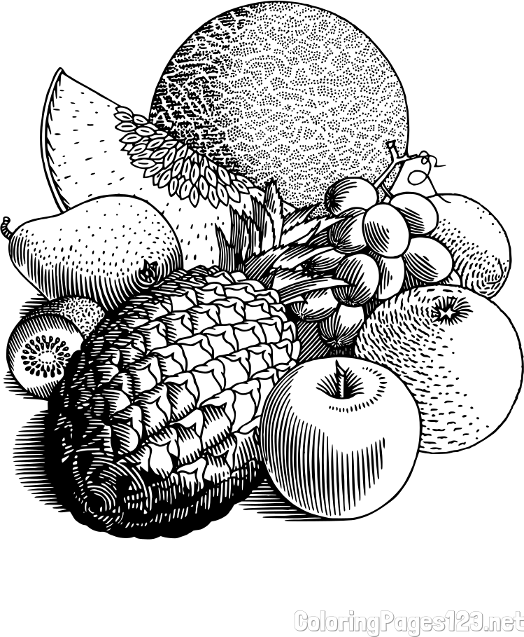 Fruit Coloring Page