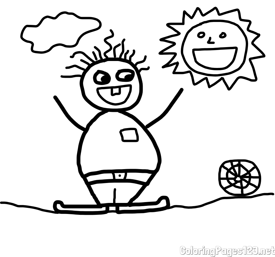 Funny Clown Playing With a Ball