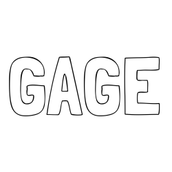 Online Created Coloring Page - GAGE Coloring Page