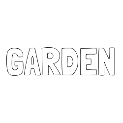 Online Created Coloring Page - GARDEN Coloring Page