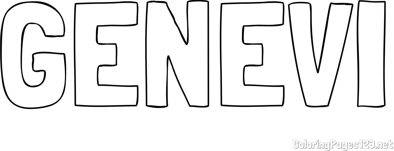 GENEVI Coloring Page
