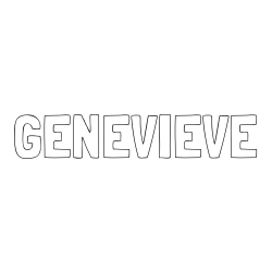 Online Created Coloring Page - GENEVIEVE Coloring Page