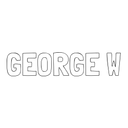 Online Created Coloring Page - GEORGE W Coloring Page