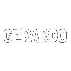 Online Created Coloring Page - GERARDO Coloring Page