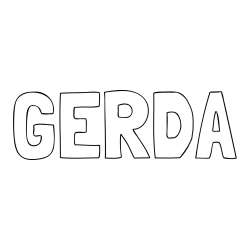 Online Created Coloring Page - GERDA Coloring Page