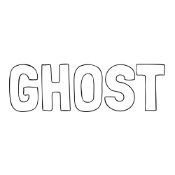 Online Created Coloring Page - GHOST Coloring Page