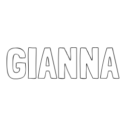 Online Created Coloring Page - GIANNA Coloring Page