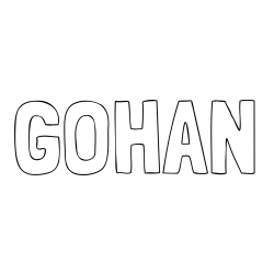 Online Created Coloring Page - GOHAN Coloring Page