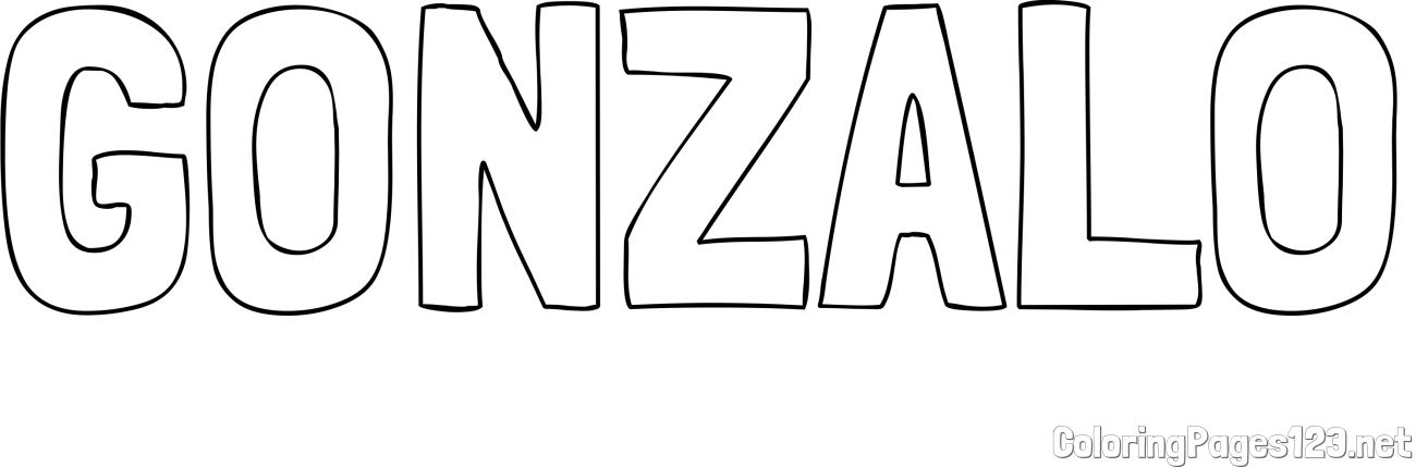 GONZALO Coloring Page