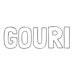 GOURI Coloring Page