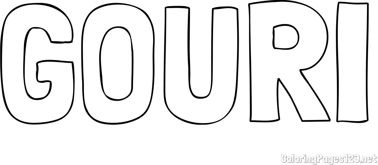 GOURI Coloring Page