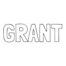 GRANT Coloring Page