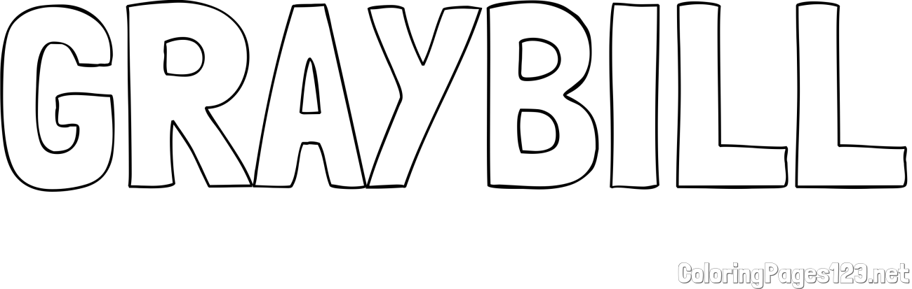 GRAYBILL Coloring Page