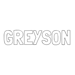 GREYSON Coloring Page