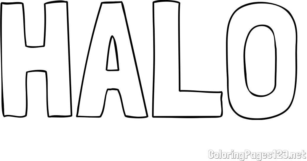 HALO Coloring Page