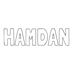 Online Created Coloring Page - HAMDAN Coloring Page