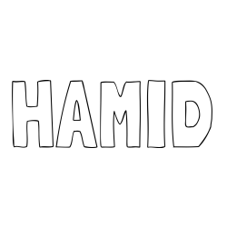 Online Created Coloring Page - HAMID Coloring Page