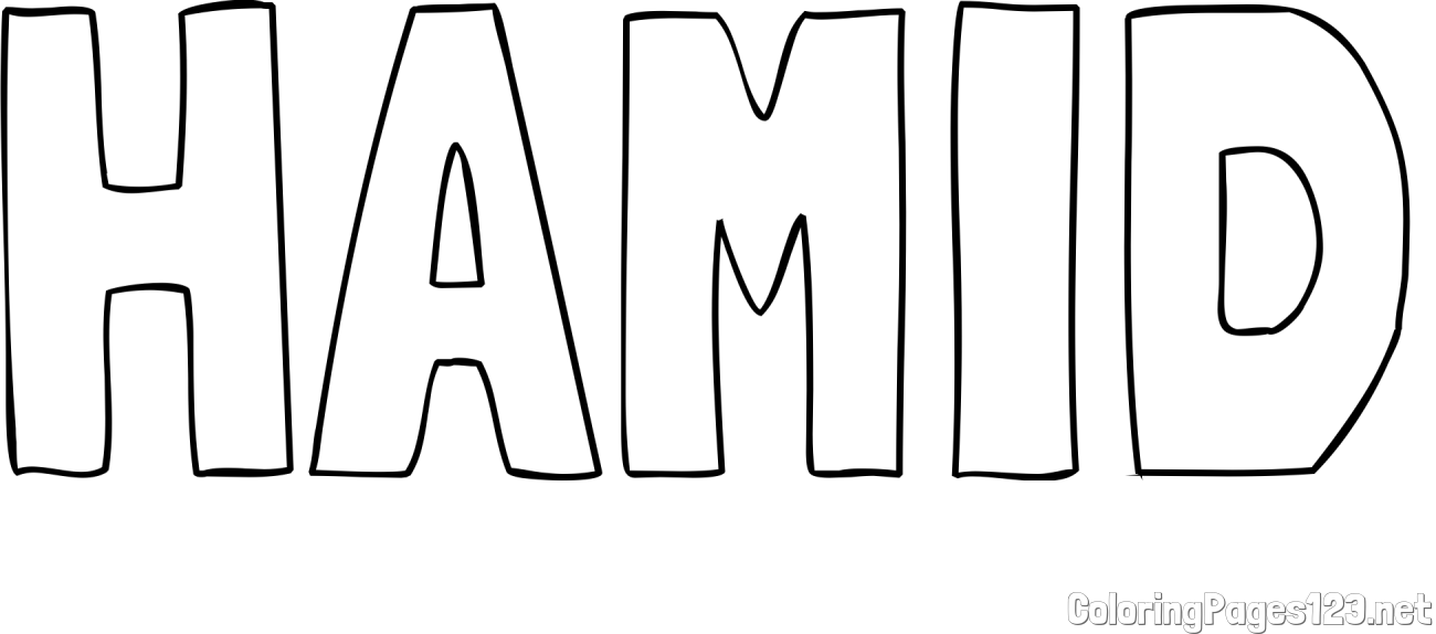 HAMID Coloring Page