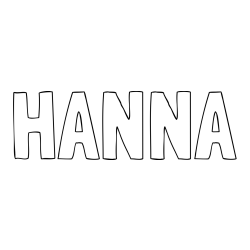 Online Created Coloring Page - HANNA Coloring Page