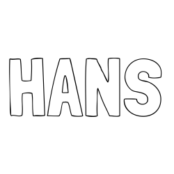 HANS Coloring Page