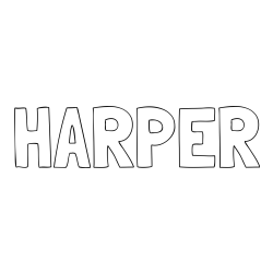 HARPER Coloring Page