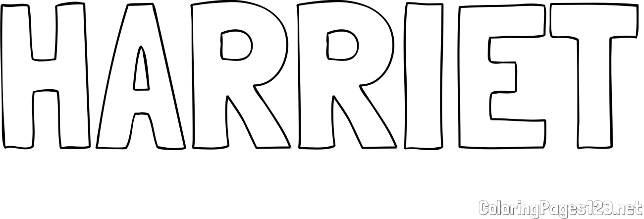 HARRIET Coloring Page