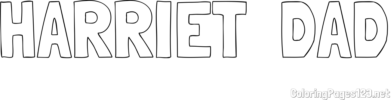 HARRIET - DAD Coloring Page