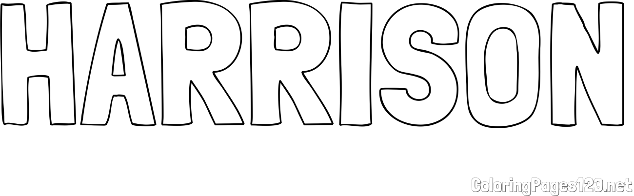 HARRISON Coloring Page