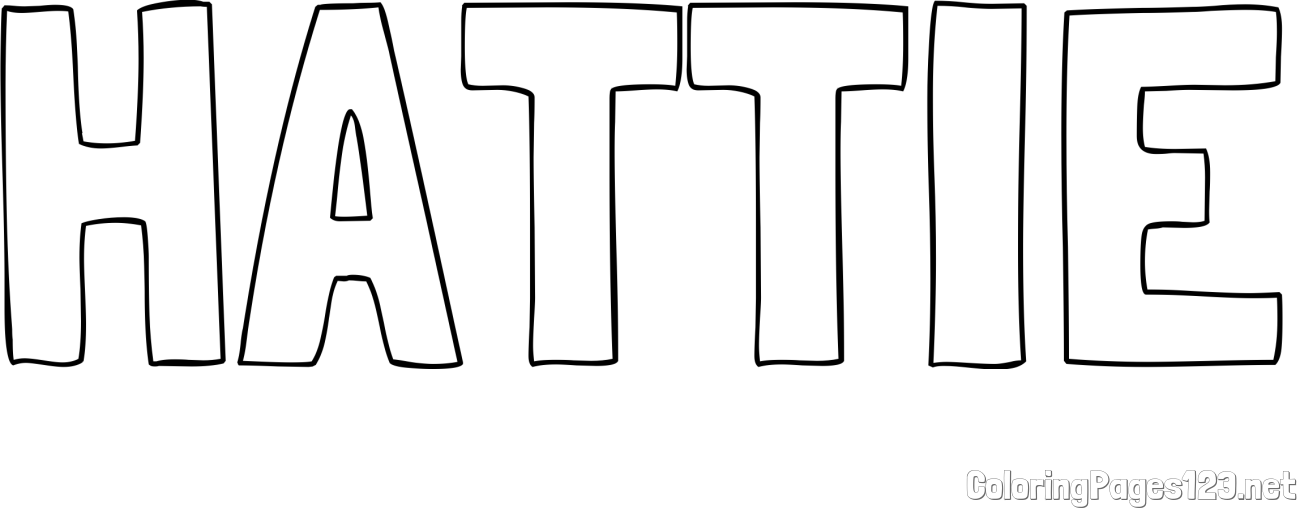 HATTIE Coloring Page